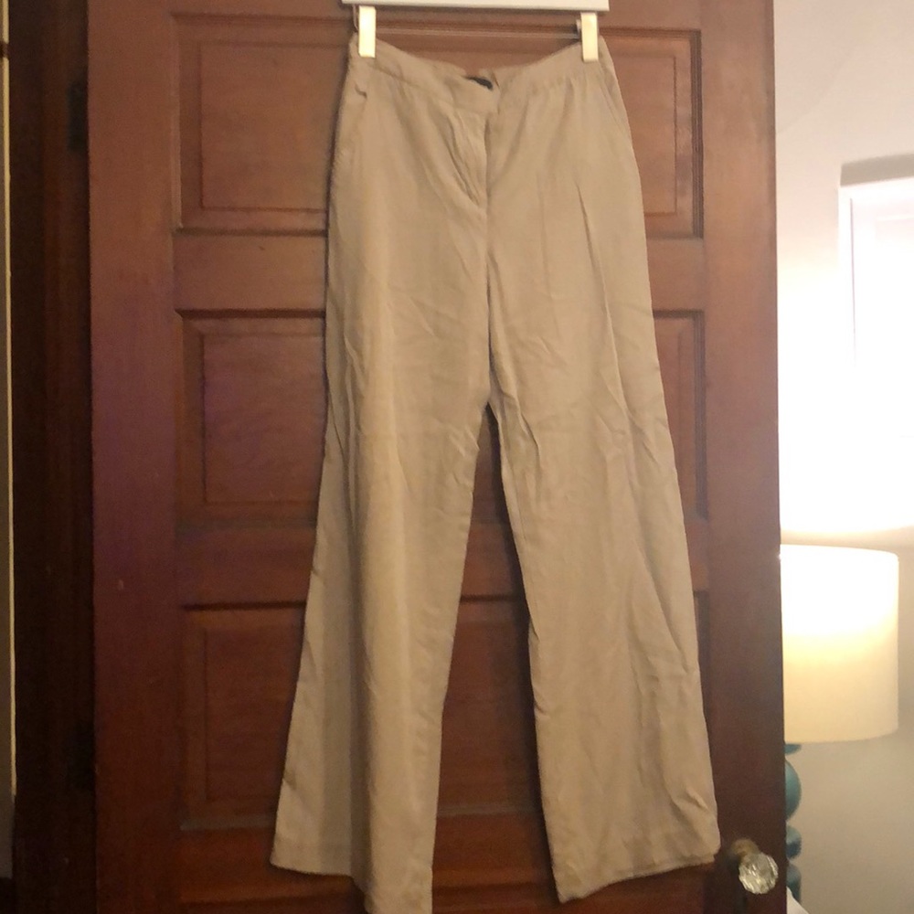 BCBG - cream wide leg pants